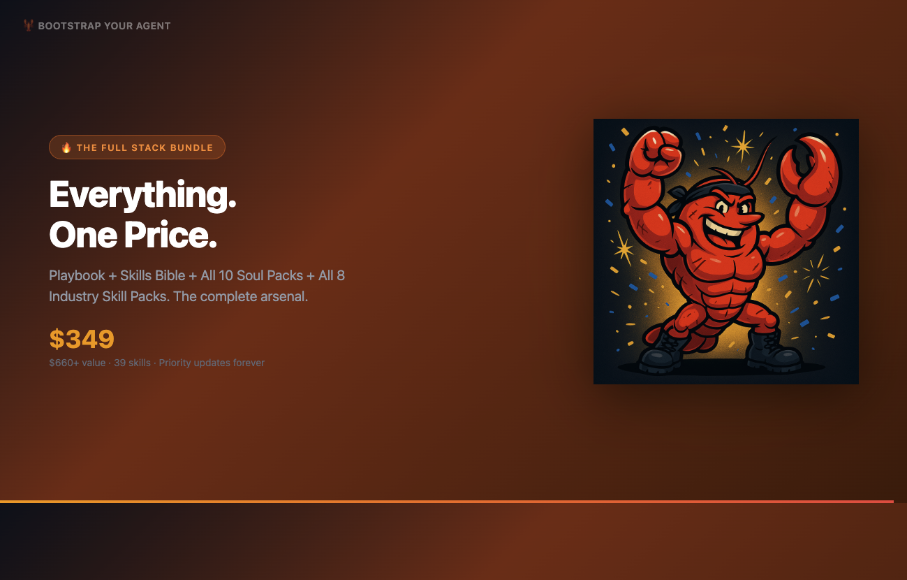 Bootstrap Your Agent Full Stack Bundle cover