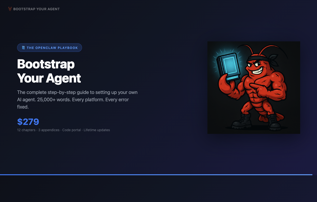 Bootstrap Your Agent OpenClaw Playbook cover